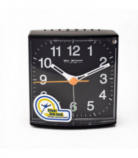 Wm. Widdop Alarm Clock Light, Snooze, Silent Sweep - Black