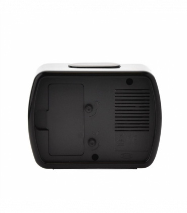 Wm.Widdop Qtz Alarm Clock Bell Oblong Blk/Green Dial 5184B