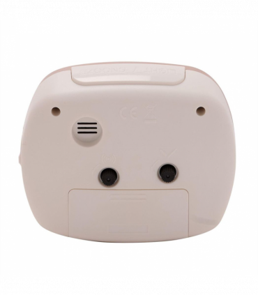 Wm.Widdop Silent Sweep Oval Face Blinking Light Alarm Clock  - Rose Gold