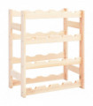Wine Rack for 16 Bottles Pinewood