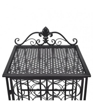 Wine Rack for 28 Bottles Metal