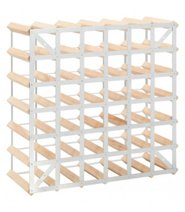 Wine Rack for 42 Bottles Solid Pinewood