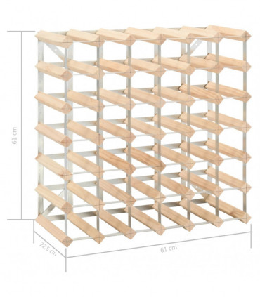 Wine Rack for 42 Bottles Solid Pinewood