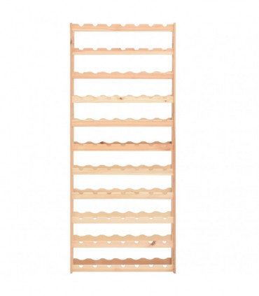 Wine Rack for 77 Bottles Pinewood