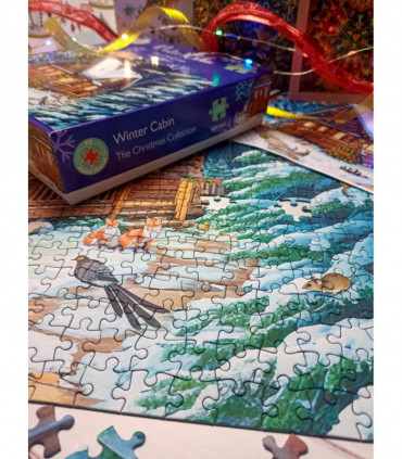 Winter Cabin 1000 Piece Jigsaw Puzzle