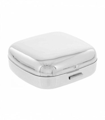 Wm Widdop Chrome Fold up cushion shape Black Dial Alarm Clock