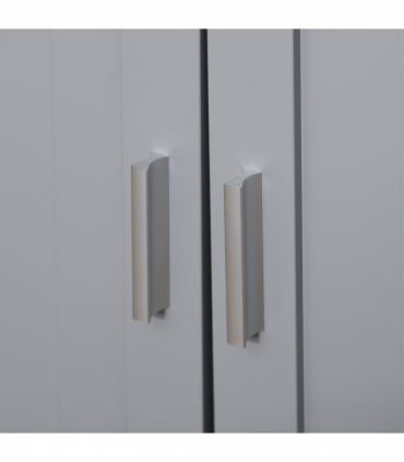 Wood Cat Litter Box Enclosure Furniture Adjustable Interior Wall Grey Pawhut