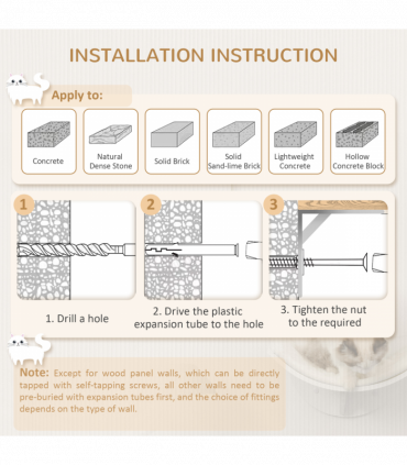 Wood Cat Shelf Shelter Kitten Bed Curved Climber Wall-Mounted Berber Fleece