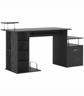 Wood Computer Desk Laptop Workstation Drawer Shelf for Home Office HOMCOM