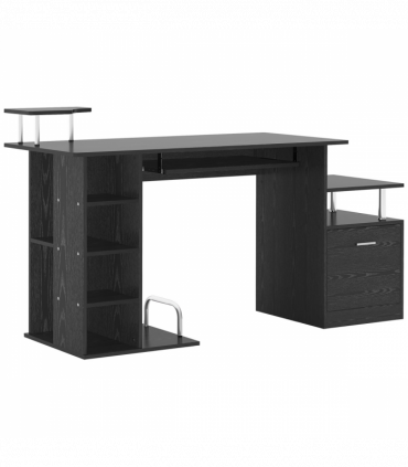 Wood Computer Desk Laptop Workstation Drawer Shelf for Home Office HOMCOM