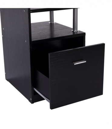 Wood Computer Desk Laptop Workstation Drawer Shelf for Home Office HOMCOM