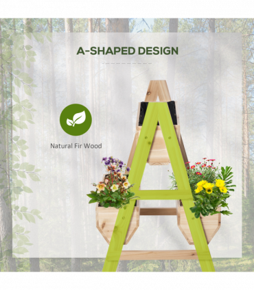 Wood Raised Garden Bed Planter Box with Stand