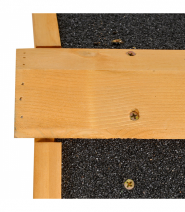 Wood-metal Rabbit Hutch Elevated Pet House Outdoor 122 x 63 x 92cm