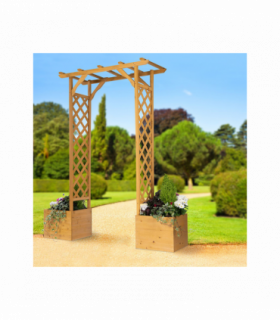 Wooden Arch and Planters