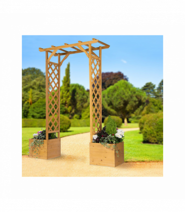 Wooden Arch and Planters