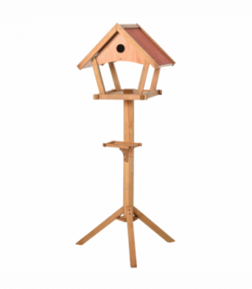 Wooden Bird Feeder Stand for Garden Pre-cut Weather Resistant 49 x 45 x 139cm