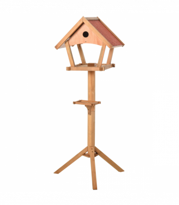 Wooden Bird Feeder Stand for Garden Pre-cut Weather Resistant 49 x 45 x 139cm