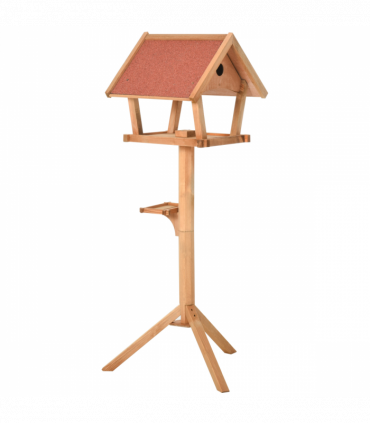 Wooden Bird Feeder Stand for Garden Pre-cut Weather Resistant 49 x 45 x 139cm