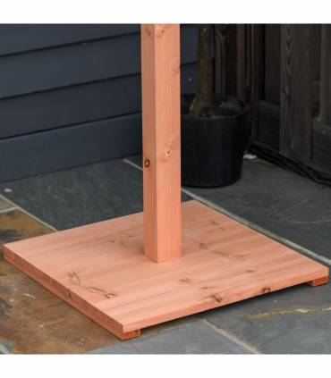 Wooden Bird Feeder Wooden Bird Table Bird Feeder with Roof, Brown, 130cm