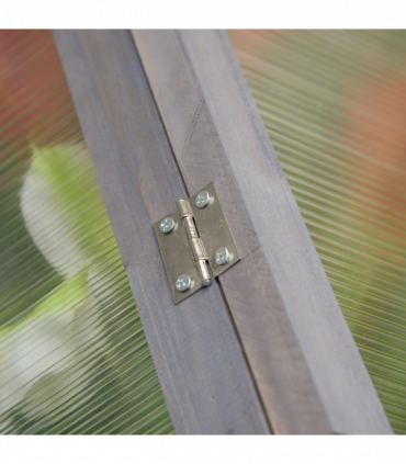 Wooden Cold Frame Greenhouse PC 90 x 52 x 50cm, Grey House,