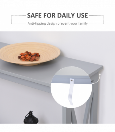 Wooden Console Table Storage Drawer Shelf Entryway Display Stand