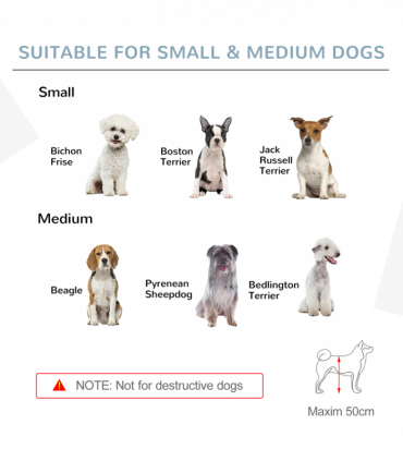 Wooden Foldable Dog Safety Barrier w/ 4 Panels for Small&Medium Dogs Blue Grey