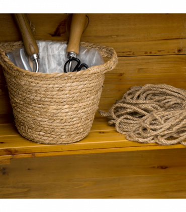 Wooden Garden Storage Shed Tool Cabinet w/ Two Lockable Door 191.5x79x49cm