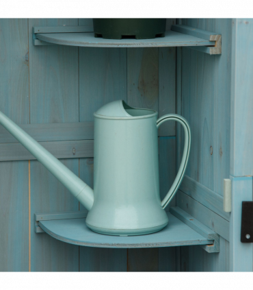 Wooden Garden Storage Shed Tool Storage Box, 77 x 54 x 179 cm, Blue