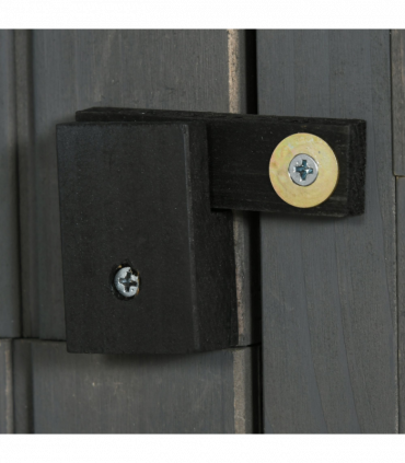 Wooden Garden Storage Shed Tool Storage Box, 77 x 54 x 179 cm, Grey