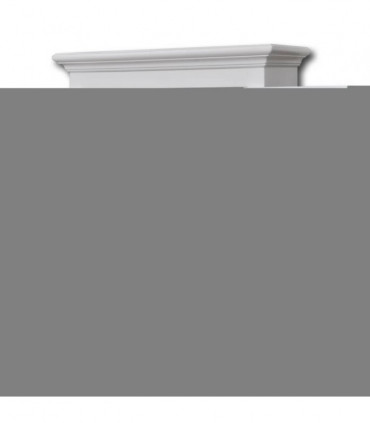 Wooden Kitchen Wall Cabinet with Glass Door White