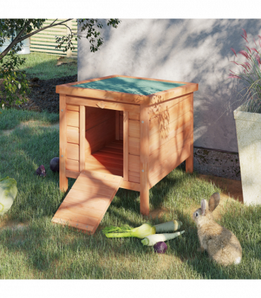 Wooden Rabbit Hutch Bunny Cage Guinea Pig House Pet Habitat Small Animals