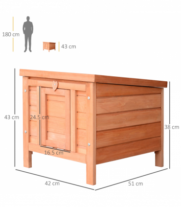Wooden Rabbit Hutch Bunny Cage Guinea Pig House Pet Habitat Small Animals