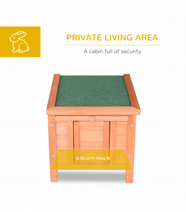 Wooden Rabbit Hutch Bunny Cage Guinea Pig House Pet Habitat Small Animals