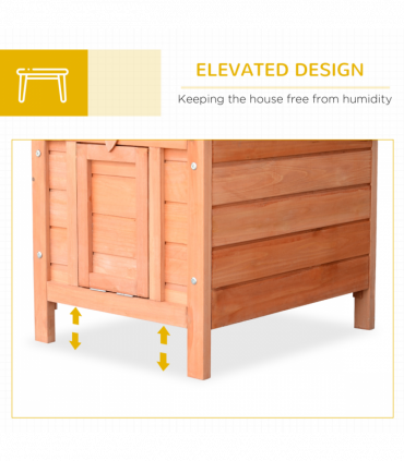 Wooden Rabbit Hutch Bunny Cage Guinea Pig House Pet Habitat Small Animals