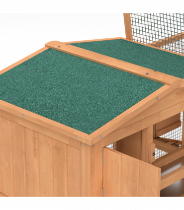 Wooden Rabbit Hutch Enclosure Run House 2 Tier Large Coop Run Pet