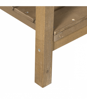 Wooden Raised Bed Container Garden Plant Stand 8 Boxes 110x46x76cm Brown