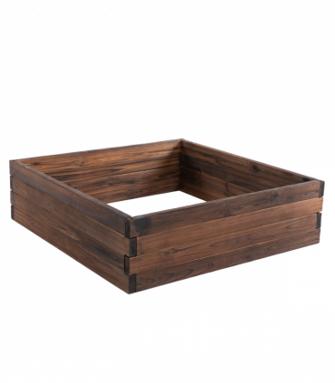 Wooden Raised Garden Bed Planter Grow Containers Pot 80 x 80 x 22.5cm