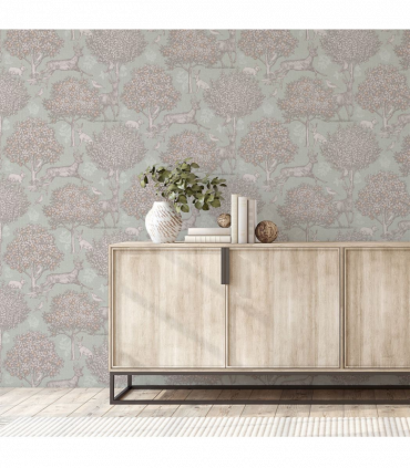 Woodland Scene Sage Green sw12