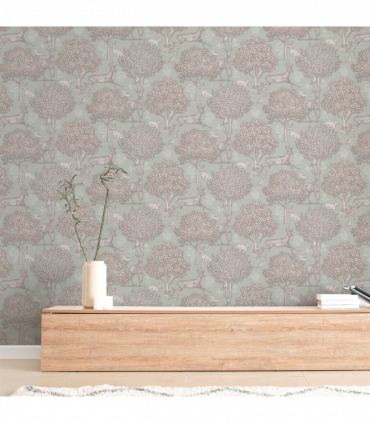 Woodland Scene Sage Green sw12