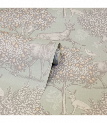 Woodland Scene Sage Green sw12