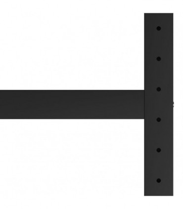 Work Bench Frame Metal 120x57x79 cm Black and Red