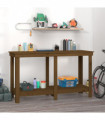 Work Bench Honey Brown 140x50x80 cm Solid Wood Pine