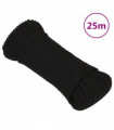 Work Rope Black 3 mm 25 m Polyester