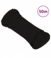 Work Rope Black 4 mm 50 m Polyester