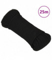 Work Rope Black 5 mm 25 m Polyester