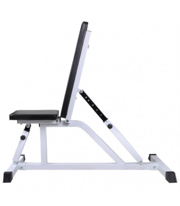 Workout Bench with Barbell and Dumbbell Set 60.5 kg