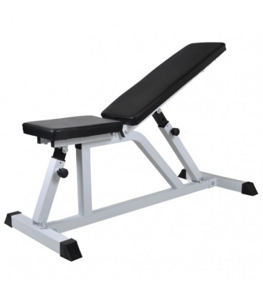 Workout Bench with Barbell and Dumbbell Set 60.5 kg