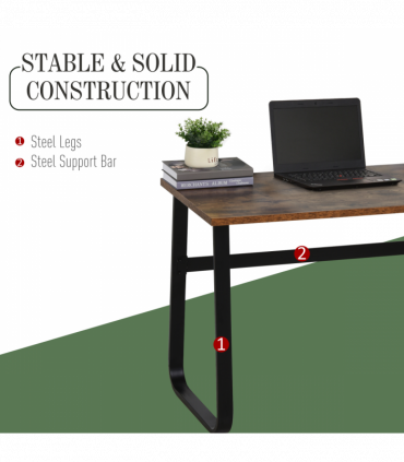 Writing Desk Workstation Center Laptop Table Industrial Design
