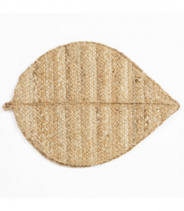 Wye Jute Leaf Shape 50x34cm Natural Placemat