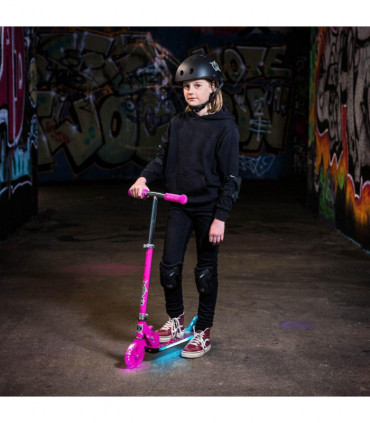 XOOTZ WILD RIDER LED SCOOTER - PINK